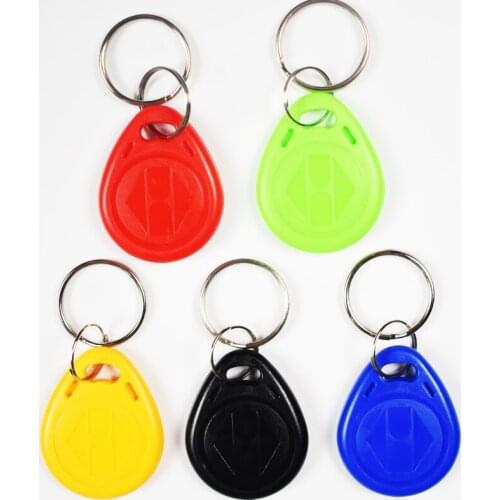 10Pcs RFID Keytags 13.56MHz 14443A M1 S50 Smart IC Key Ring Tag Keyfob Token Access Control
