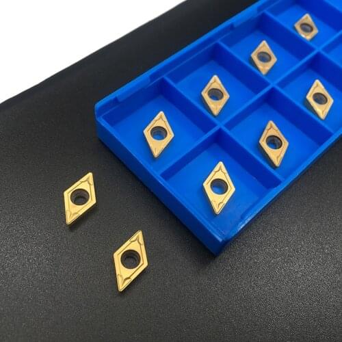 10pcs DCMT070204 DCMT11T304 DCMT11T308 NC3020 PC9030 carbide inserts Internal Turning CNC tool Lathe Tools tool