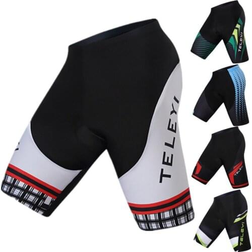 Teleyi Coolmax 3D Gel Padded Cycling Shorts Men Women 2021 Pro Team Downhill Bicycle Shorts Racing Sport MTB Road Bike Shorts