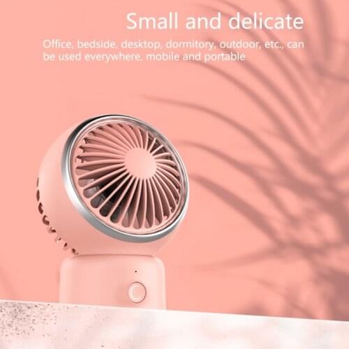 Super Mini Rechargeable Desktop Fan 3 Wind Speeds Portable Ultra-quiet USB Fans 3D Airflow Cyclone Cycle for Home Office