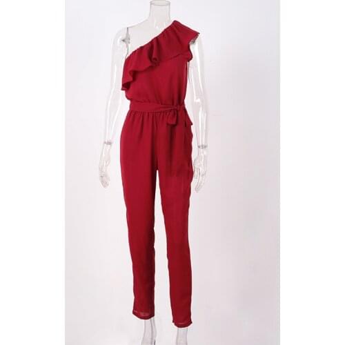 Women Solid Jumpsuit Lady Fashion Playsuit Femal 2019 Smmer New Romper