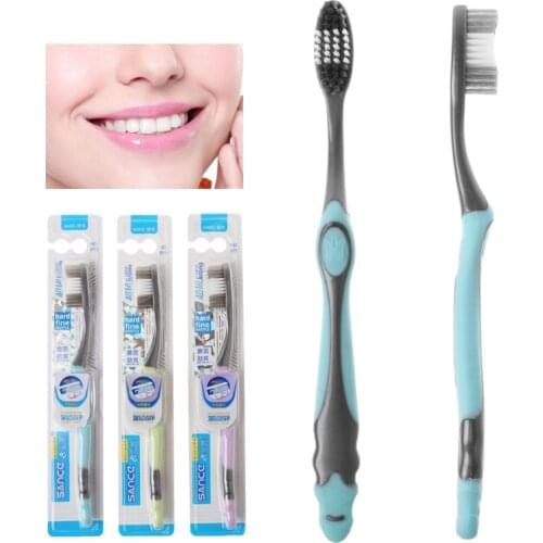 1pc Super hard bristles Tooth brush for Adult Remove Smoke Blots Coffee Stains