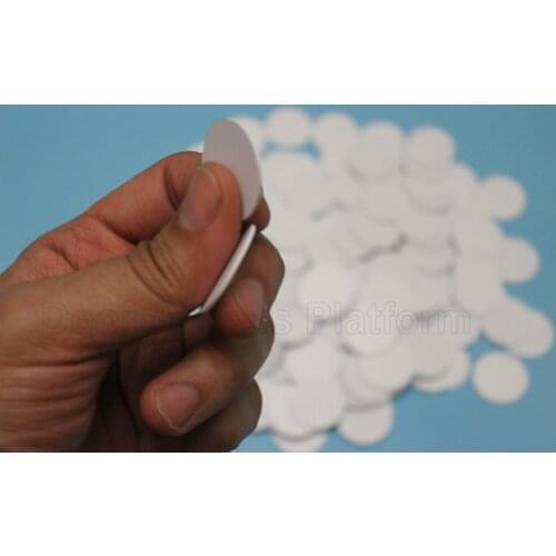 25mm diameter size FM1108 IC Card Coin Card, 13.56MHzReadable IC card ForTime attendance and Access control No write and No copy