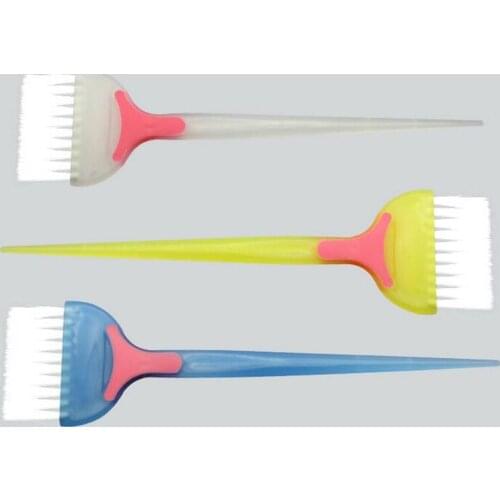 3pcs/bag Plastic Hair-dyeing Hair Color Dye Comb Brushes Tool Kit Tint Coloring Hair Treatment Professional Styling Tools