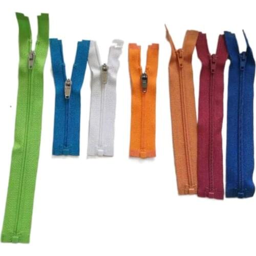 50pcs/lot Mini Short Small 3# 9.5 To 20cm Nylon Zipper Green White Red Orange Single Open End Kids Underwear Pet Clothing Pull