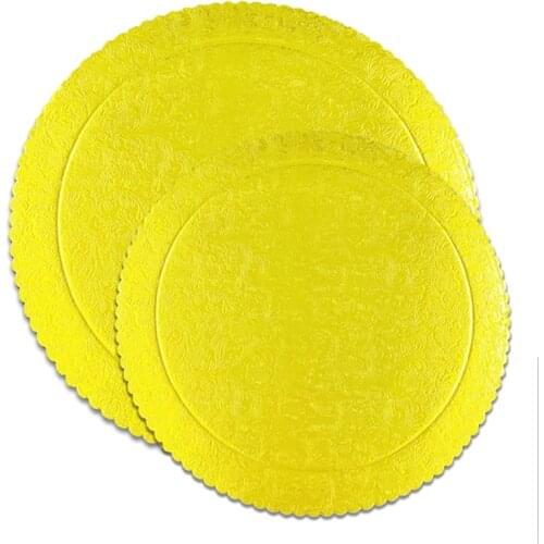 8inch/10inch Gold Square Round Paper Pad Cake Pizza Paper Boards Table Settings Placemats Home Decoration Cake Cardboard