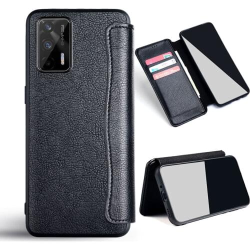 Wallet Case For Realme GT Neo Flash 5G Coque Classic Design Business Pu Leather No Magnet Flip Cover For Realme GT 5G Case Funda