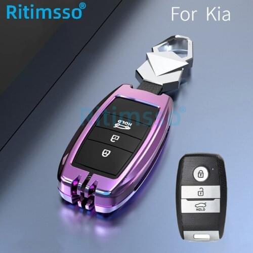 Zinc Alloy Car Key Case Cover Shell for KIA Rio Rio5 Sportage Ceed Cerato K3 KX3 K4 K5 Cerato Sorento Optima Cerato Picanto