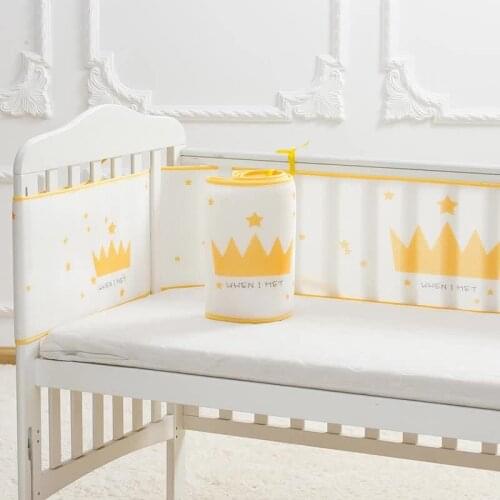 Baby crib bed Bumper Surrounding Summer Breathable Mesh Crib Anti-Collision Bed Bumper Crib Cushion Cot Protector Room Decor