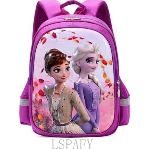 Disney Kindergarte baby schoolbag princess cartoon Frozen primary school backpack children boys girls travel tide backpack