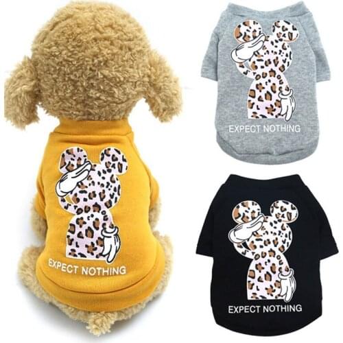 Fleece Winter Dog Clothes Warm Pet Dog Jacket Coat Puppy Cartoon Clothing Hoodies For Small Medium Dog Puppy Yorkshire Outfits