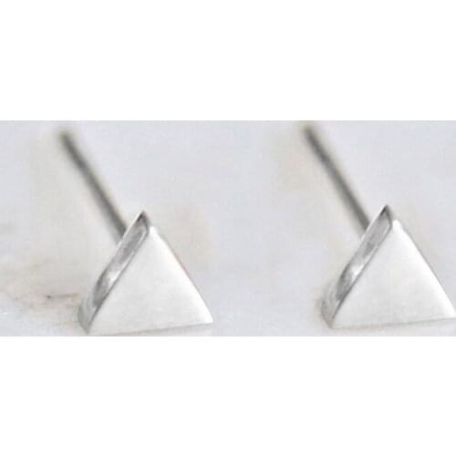 JUJIE Fashion Geometric Triangle Stud Earring For Women 2020 Trendy Fine Jewelry Gift Small Earring Wholesale Brincos