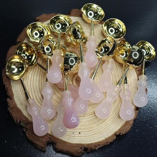 Crystal Handle Wax Melting Spoon Sealing Stamp Wax Bead Tablet Spoon for DIY Scrapbooking Wedding Decorative Craft Gift