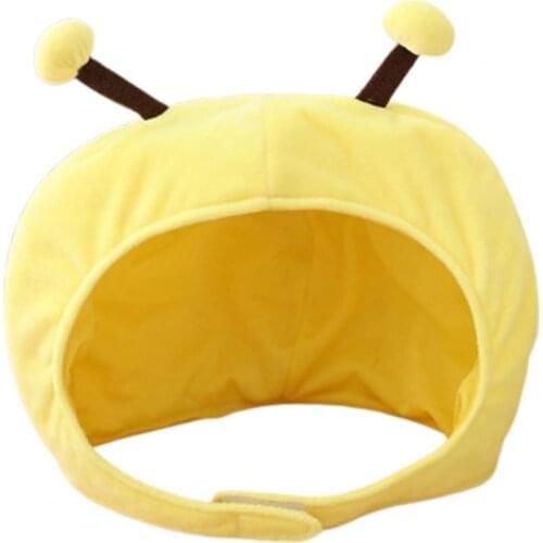 Cute Bee Sloth Parrot Cow Horse Head Soft Plush Doll Headgear Hat Sleeping Toy