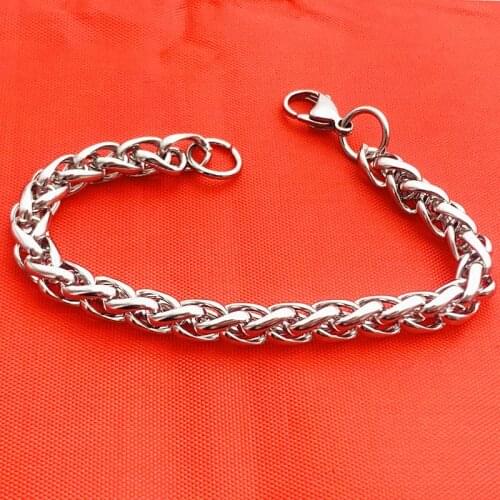 Fashion Chain Bracelet 316L Stainless Steel Bracelet 3mm 4mm 5mm 6mm 7mm 8mm Lanterns Necklace Bracelet For Women Men Girl Boy