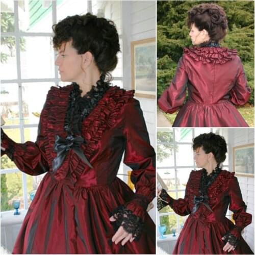 Custom made ON SALE! Gothic Lolita Dress/victorian dress Cocktail dress/Halloween costume US6-26 XS-6XL V-8888