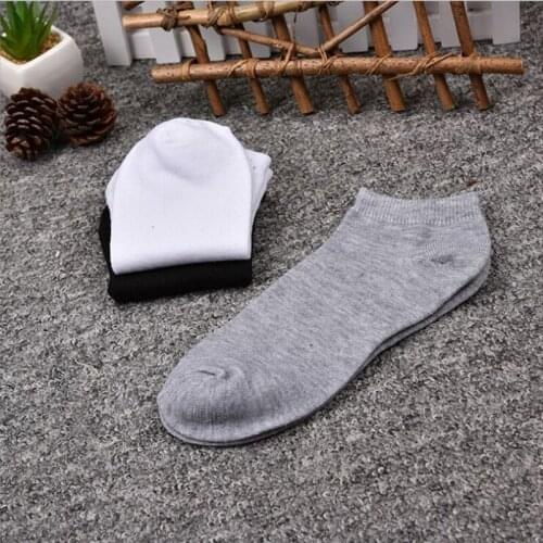 10 Pairs Women Breathable Sports Socks Solid Color Boat Comfortable Cotton Ankle Socks Wholesale