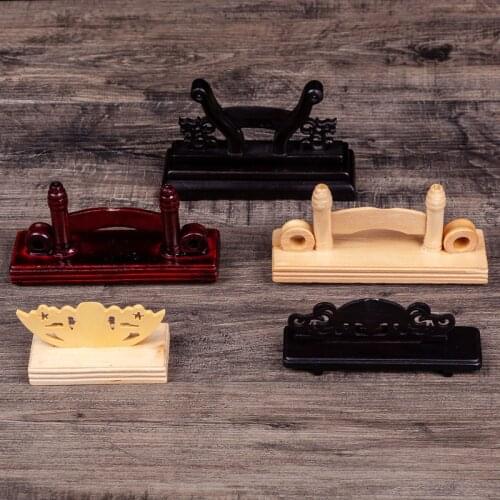 Chinese Style Hand Wood/Silk/Paper/Lace Folding Fan Stand Display Base Holder Home Decorations Party Fans Display Holder Tools