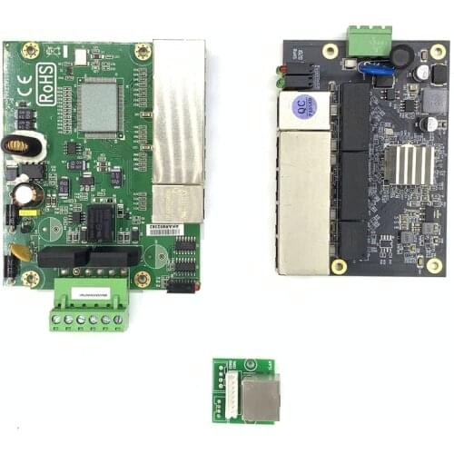 Industrial Ethernet Switch 5 Port 10/100M/1000M Network Ethernet Switch 5V9V12V18V24V48V Power Temperature -40 to 75 ESD 4K VDC