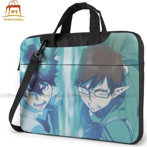 Ao No Exorcist Laptop Bag Case Bicycle Crossbody Computer Bag Waterproof Cute Laptop Pouch