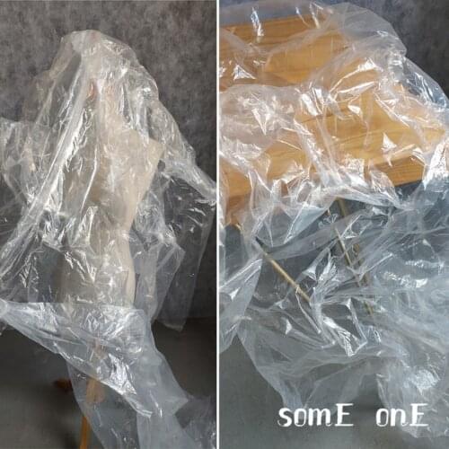 Thin Nylon Plastic Fabric Similar to TPU Waterproof DIY Raincoat Coat Patchwork Dress Clothes Decor Fashion Designer Fabric