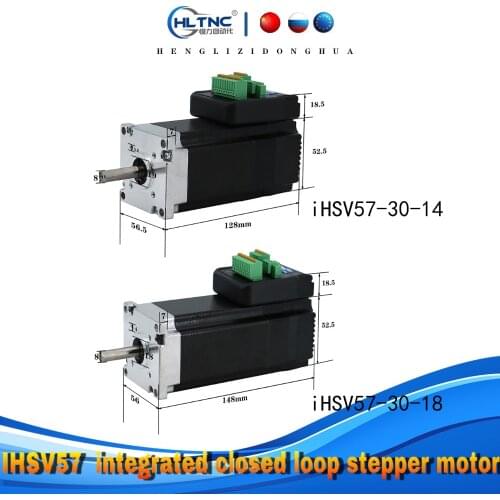 JMC IHSV57-30-14 / IHSV57-30-18 36V integrated closed loop stepper motor can replace IHSV57 integrated closed loop 3000rpm