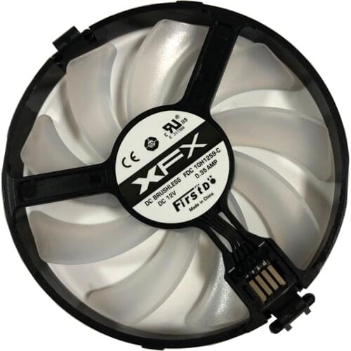 XFX Hard Swap Fans FDC10H12S9-C VGA GPU Cooler Fan For XFX RX580 GTR RX480 RS Grahics Card Cooling As Replacement