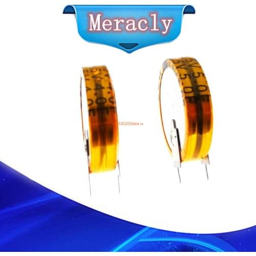 1PCS 5.5V 4.0F 5.0F Taiwan CDA CE Series V-type farad capacitor 5.5V4.0F 5.5V5.0F super capacitor double layer capacitor 5.5V 5F