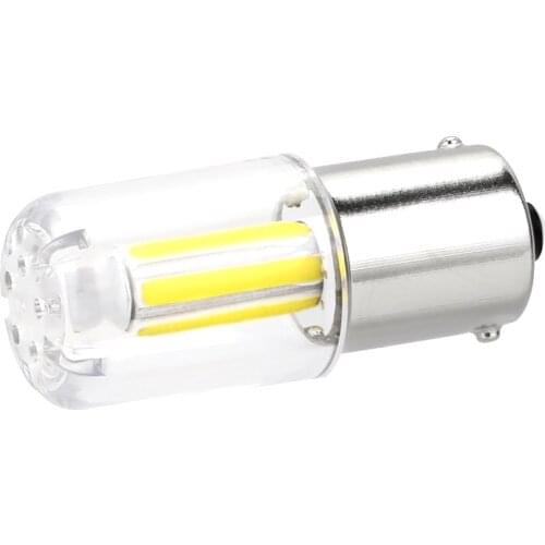 1pcs New Style 1156 Super Bright Led P21W Car Reverse Light Brake Light Bulb BA15S Automobile Vehicle Lamp 600LM COB White 12V