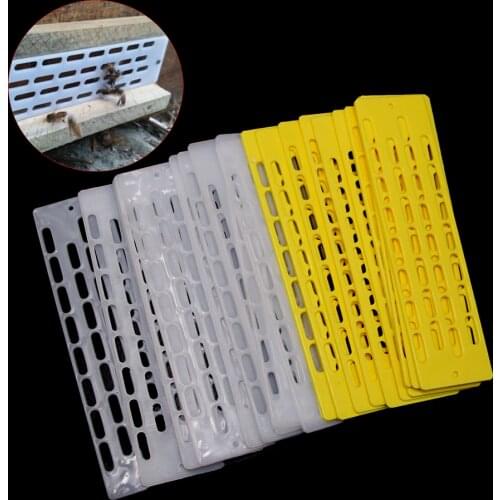 10pcs plastic bee prevent anti escape theft sheet pieces plastic spacer frame supplies bees queen blocker bees beekeeping tool