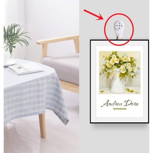 20 pcs picture hooks Plastic Picture nail-free Hangers Hanging Oil Painting Mirror Frame Work Photo Wall Hook Hardware fasteners