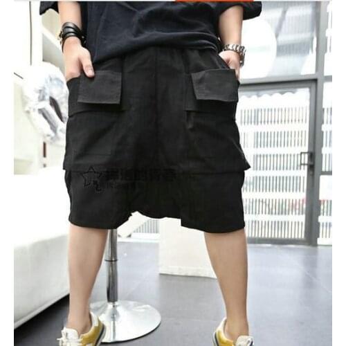 27-44 ! 2016 New Mens clothing fashion Novelty casual male personality loose harem pants trousers Plus size singer costumes