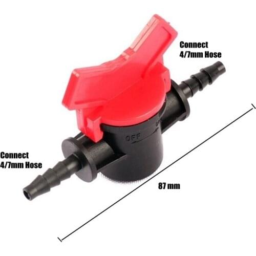 3pcs 4/7mm Garden Hose Ball Valve Durable Garden Micro Irrigation System Hose Connectors Gardening Flower Watering Pipe Valve