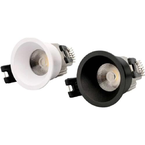 30PCS 3W 5W 7W MINI COB LED Ceiling Lamp Recessed LED Downlight Dimmable 220V 110V Warm / Pure/Cold White Round LED Spot Light