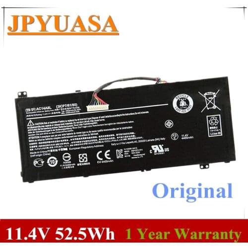 7XINbox 11.4V 52.5Wh Original AC14A8L Laptop Battery For Acer Aspire VN7-571 VN7-571G VN7-591 VN7-591G VN7-791 VN7-791G