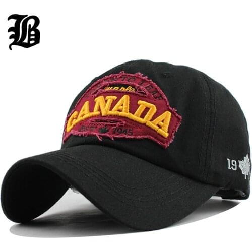 [FLB] brand canada letter Cotton embroidery Baseball Caps Snapback hat for Men women Leisure Hat cap wholesale F228