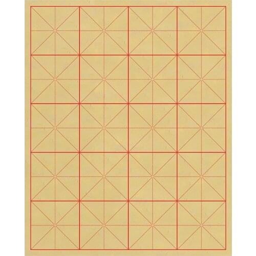 Beginner Calligraphy Xuan Paper with Grids Chinese Calligraphy Paper 140sheets/lot Thicken Papel Arroz Rijstpapier Carta Di Riso