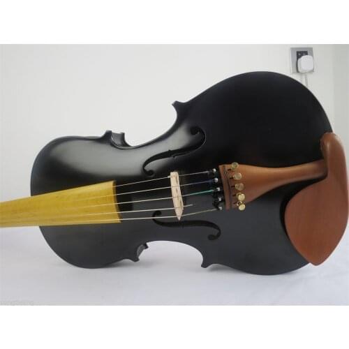 Black colors 5 strings electric acoustic viola 15"-16",solid wood hand made