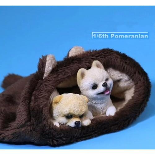 [Estartek] Mr.Z Animal Serie NO.20 1/6th Pomeranian ( Canis Lupus Familiaris) Props for 12" Collectible Action Figures DIY