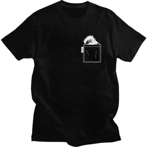 Gojo Satoru Jujutsu Kaisen T Shirt Men Soft Cotton Tees Anime Manga Tshirt Short-Sleeve Printed T-shirt Gift