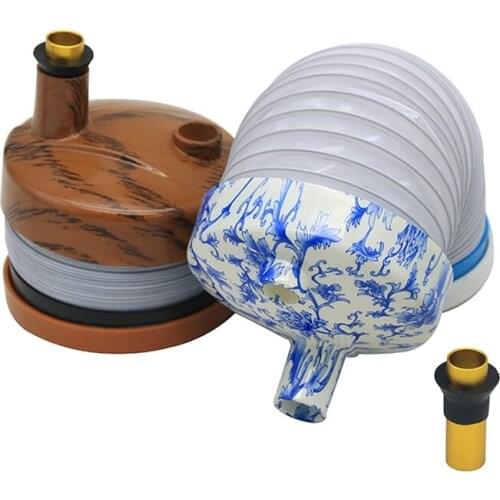 Creative Big pipe Foldable telescopic pipe Adjustable Smoking Pipe Plastic Hookah Pipe Accessories with Filter Hookah