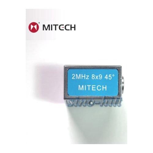 Mitech 45 degree 2MHz 8x9mm Angle Beam Probe Transducer for Ultrasonic Flaw Detector