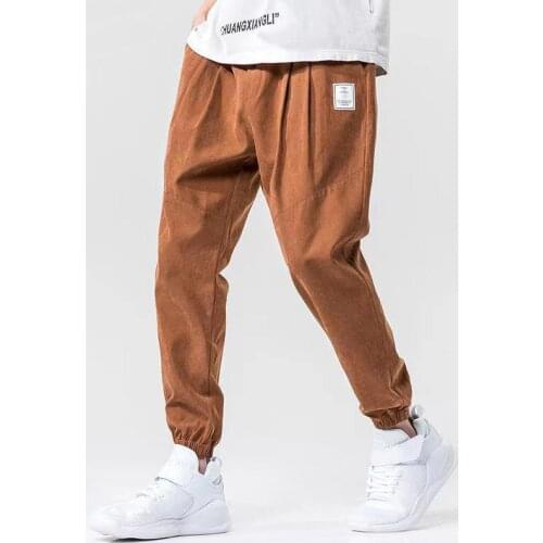 2021 Summer New Mens Harem Pants Ankle-Length Slim Fit Comfortable Trousers 4 Colors High Quality Plus Size 4XL