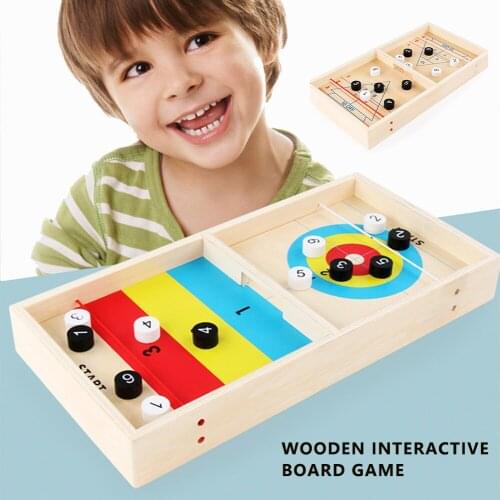 Table Hockey Game Parent-child Interactive Fun Board Game Play Chess Toy Touch Chess Table Desktop Battle Board Game