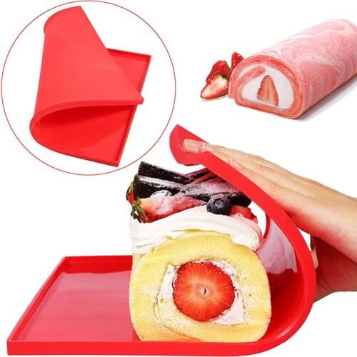 New 1pc Non-stick Silicone Baking Mat DIY Multifunction Cake Pad Non-Stick Oven Liner Swiss Roll Pad Bakeware Baking Tools