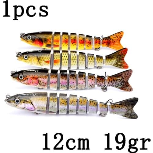 PROBEROS 19gr Sinking Wobblers Fishing Lures Jointed Crankbait Swimbait 8 Segment Hard Artificial Bait For Fishing Tackle Lure