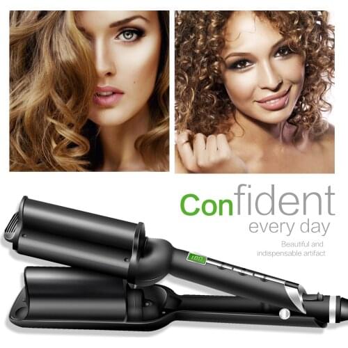Curling Iron Fashion Three Tube Hair Curler Large Curlers Iron Big Wave Wand Ceramic Triple Barrel Curlers Corrugation For Hair