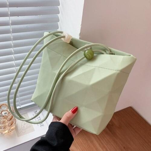 Geometric Handbag Ladies Shoulder Messenger Bag Women Solid Color Luxury Brand Designer Bucket Bags Female Bolsas Feminina