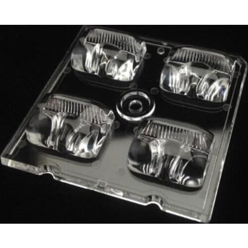 MFOX-50 High quality Big Power Led lens, Street Light lens, Lens size: 50X50mm, Angle: 35X140, PMMA materials, 4W