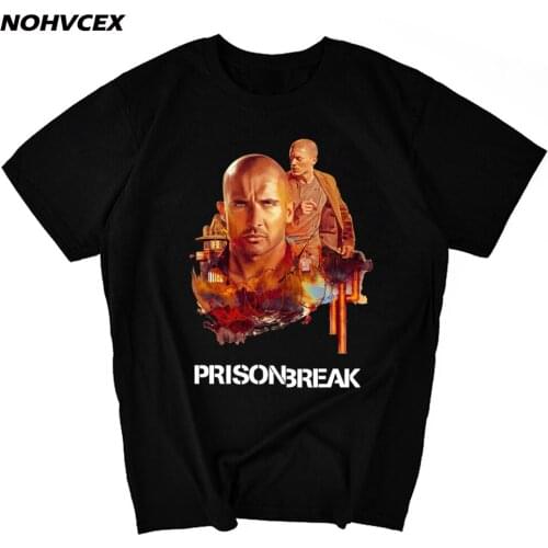 PRISON BREAK POSTER MICHAEL SCOFIELD LINCOLN BURROWS COOL T-SHIRT